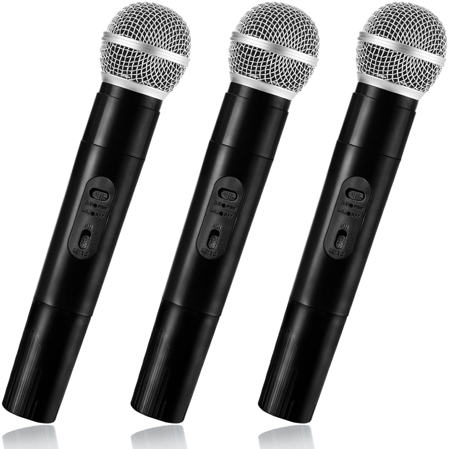 Zddaoole 3 Pcs Microphone PropPlastic Fake Microphone ToySimulate Speech Practice Plastic Microphone for KidsKaraokeHalloween PropsStage Costume FavorsBirthday Party