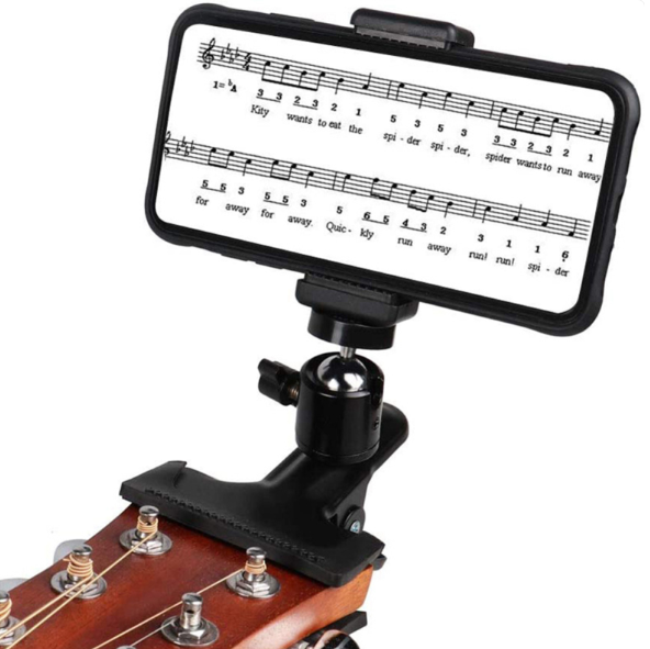 Plastic Carlimba Thumb Piano Guitar & Headphone Holder