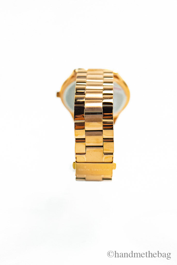 Michael Kors Runway Gold Stainless Steel Brown Dial Watch