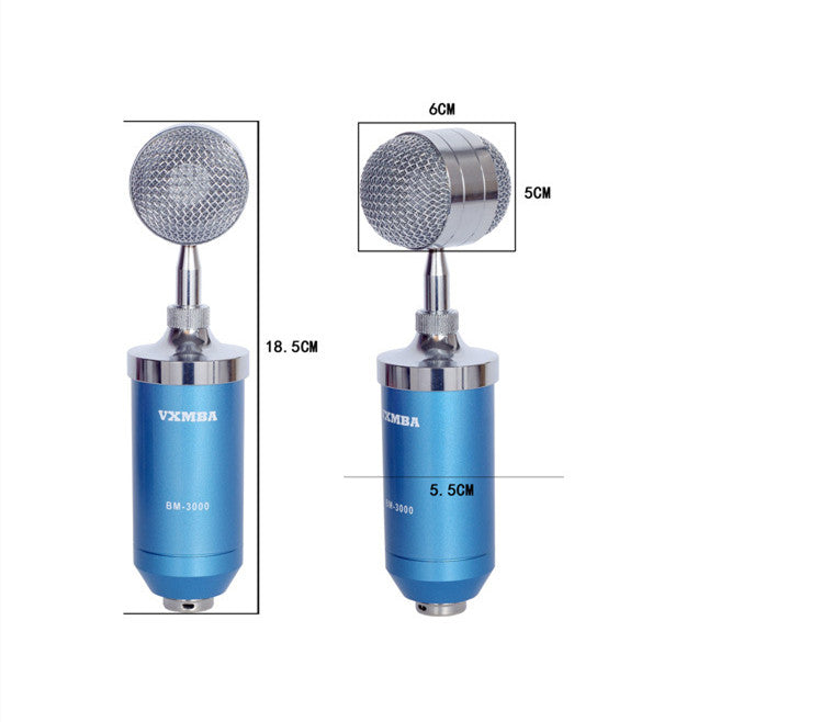 Bottle-Shaped Condenser Microphone for KTV and Recording