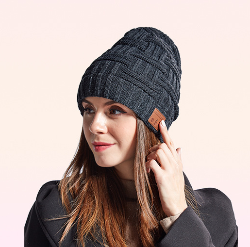 Bluetooth Knitted Winter Hat for Music and Calls
