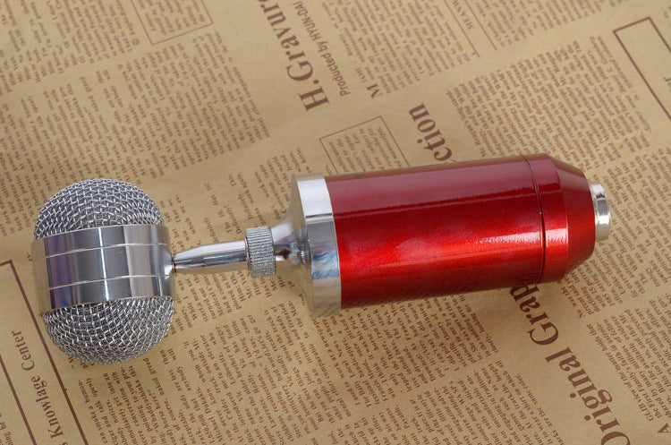 Bottle-Shaped Condenser Microphone for KTV and Recording