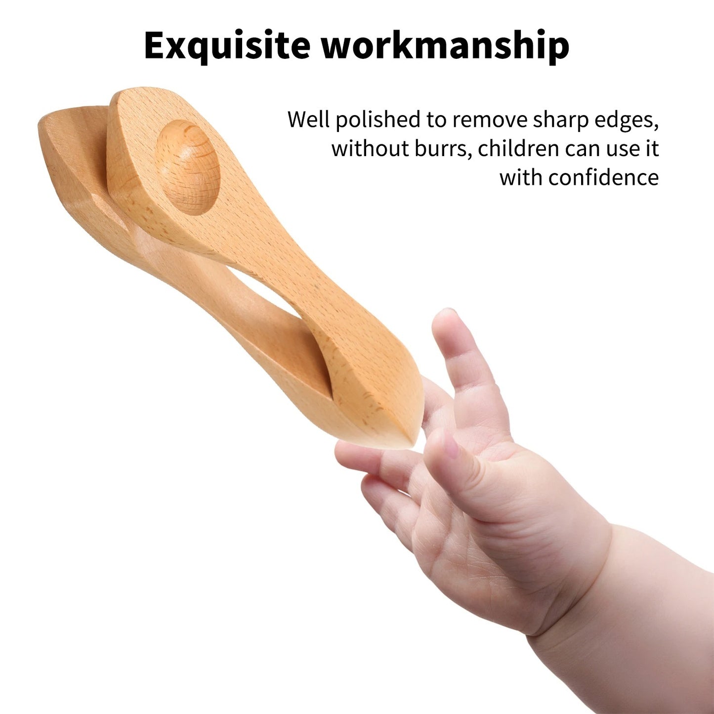 Wooden Musical Spoon Folk Percussion Instrument
