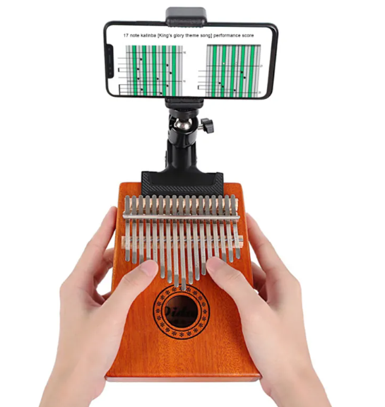 Plastic Carlimba Thumb Piano Guitar & Headphone Holder