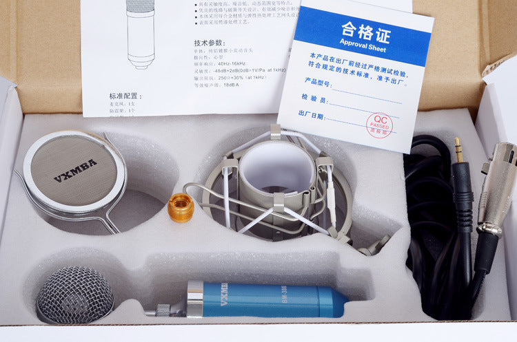 Bottle-Shaped Condenser Microphone for KTV and Recording