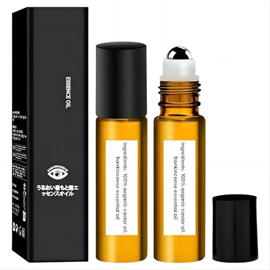 SWANNA 2 PCS Roller Ball Castor OilCastor Oil Frankincense Rollerball Rollerball Castor Oil for Eyes Bags Under EyesFluffy and Reduce Swelling