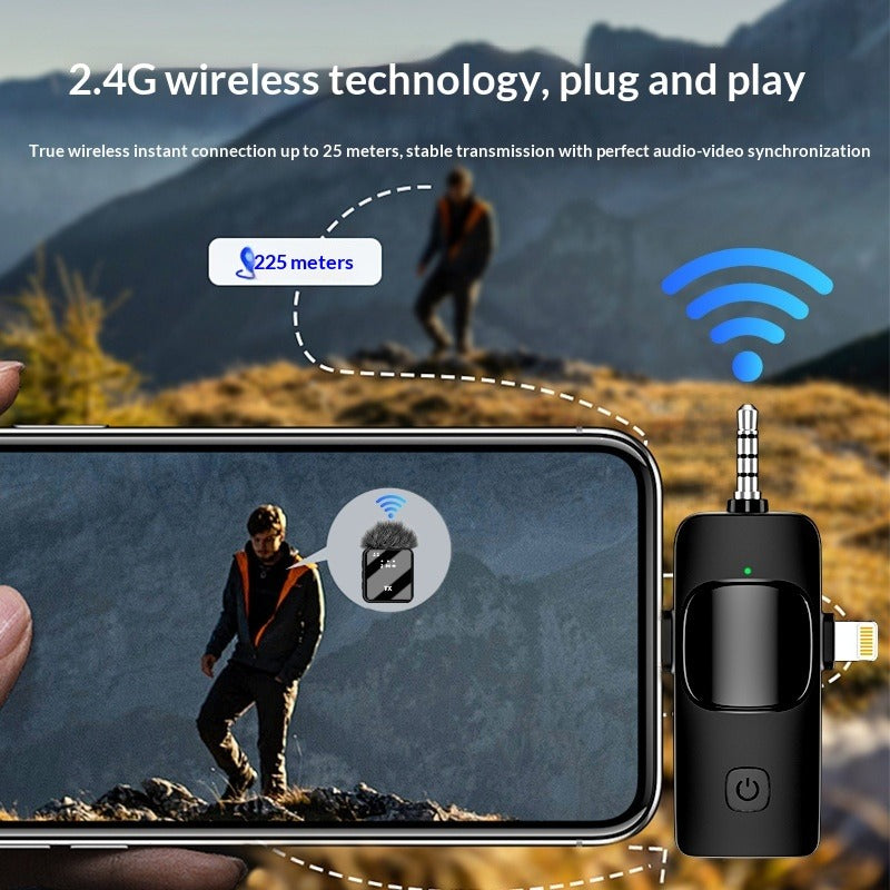 Wireless Mini Lavalier Microphone