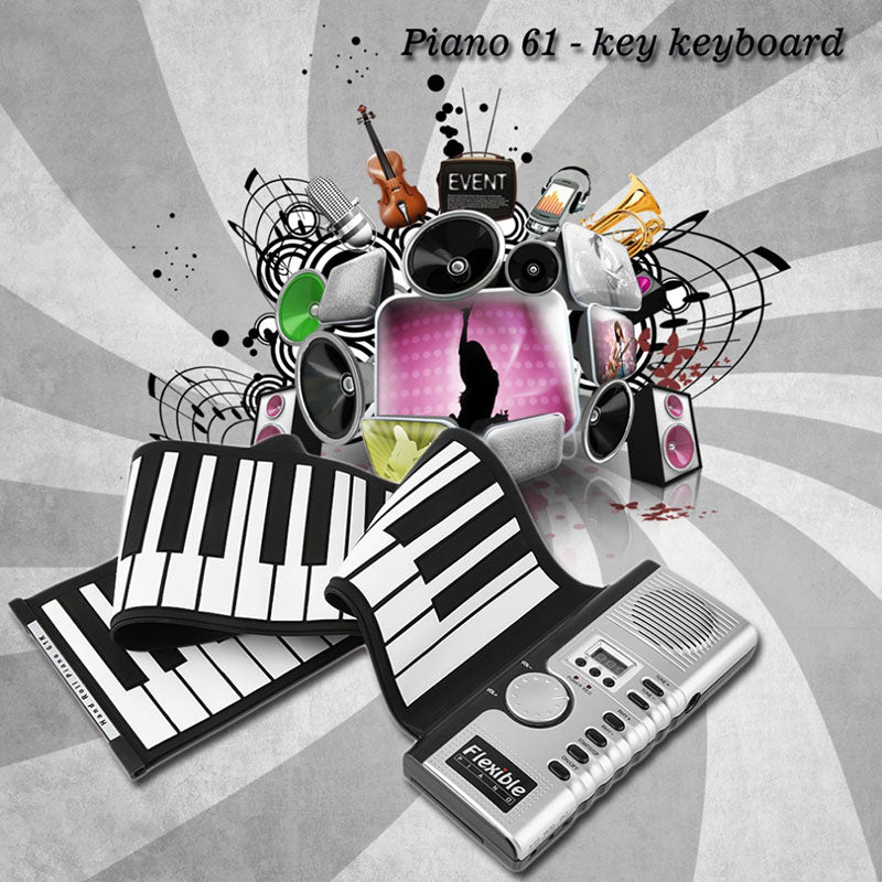Professional Folding MIDI Keyboard Roll Up Piano